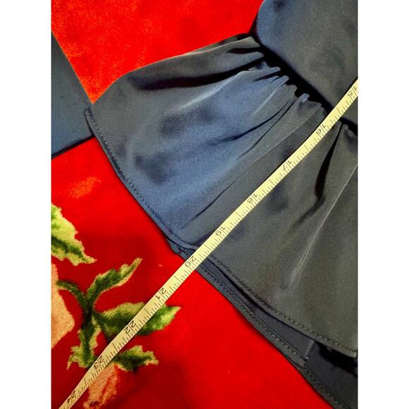 Jason Wu Blouse Women’s Small Navy NWOT Peplum Romanticore Date Night Core - Picture 8 of 15